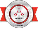 Silver ACGME Awards seal with red ribbon