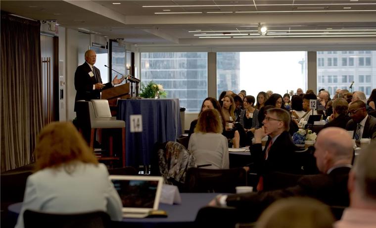 Approximately 200 health care leaders attended the meeting in person, which kicked off last night at a reception where clinicians shared personal stories on well-being. Approximately 700 people across the nation also participated via webcast.