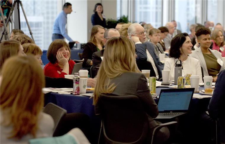 Approximately 200 health care leaders attended the meeting in person, which kicked off last night at a reception where clinicians shared personal stories on well-being. Approximately 700 people across the nation also participated via webcast.