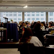 Approximately 200 health care leaders attended the meeting in person, which kicked off last night at a reception where clinicians shared personal stories on well-being. Approximately 700 peop le across the nation also participated via webcast.
