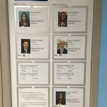 An example of the care team boards implemented at CHOP