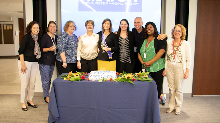 Dr. Lamb and her Executive Director colleagues at her ACGME goodbye party