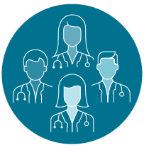 illustrated group of doctors
